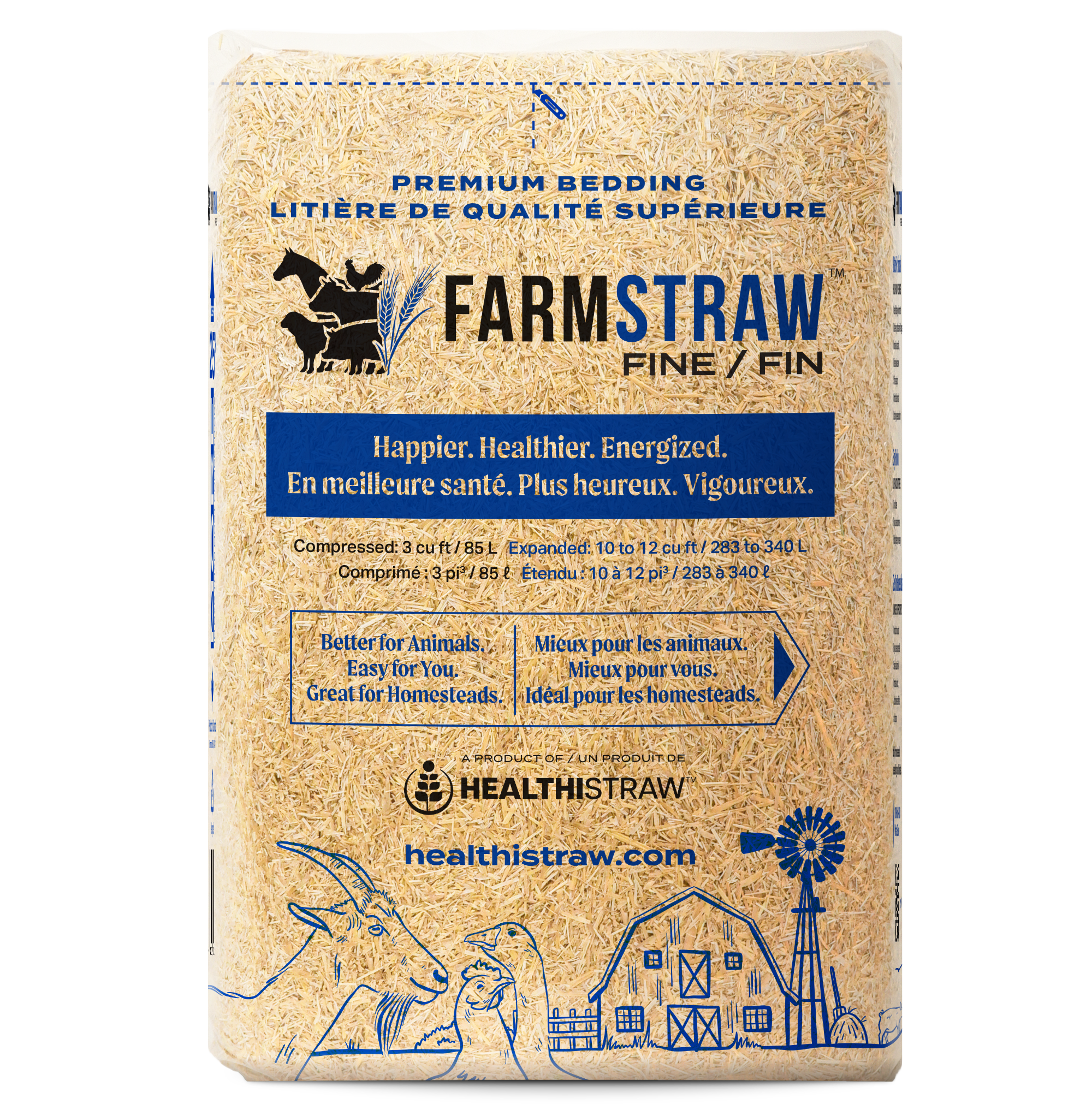 FarmStraw Fine Premium Animal Bedding